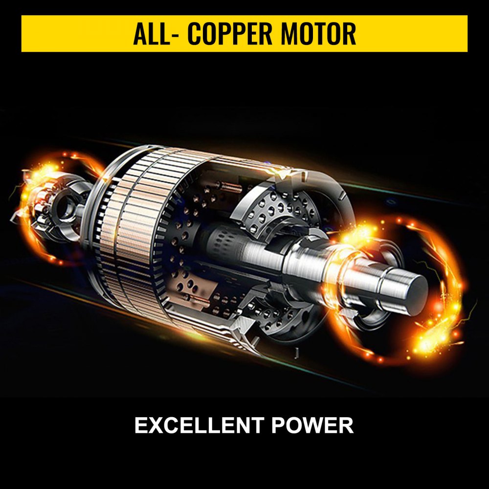 VEVOR 12V Electric Winch 13000 LBS Synthetic Rope 9MM X 24M 265:1 ATV/UTV Winch