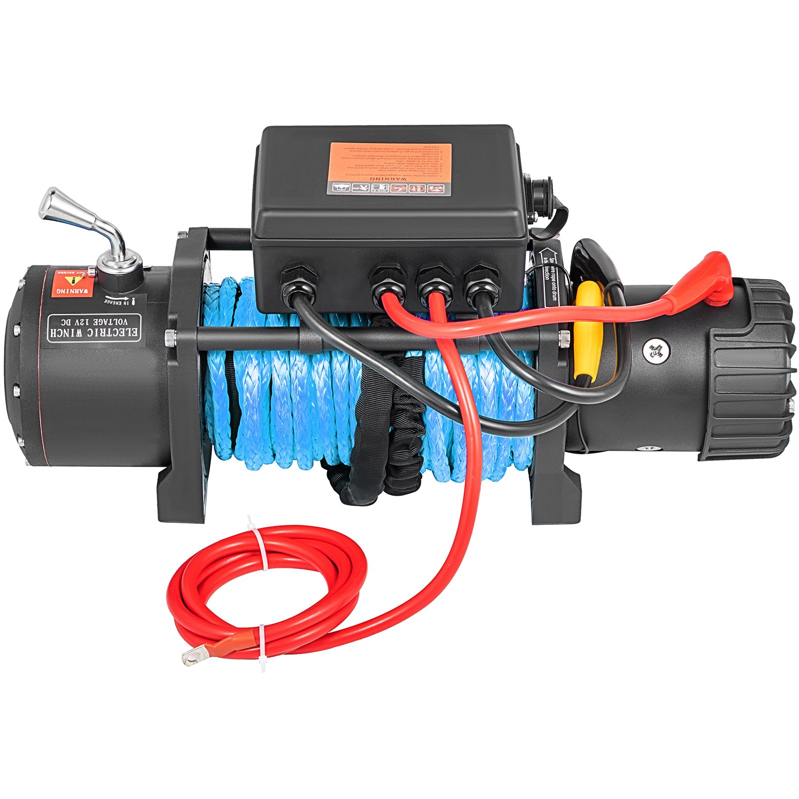 VEVOR 12V Electric Winch 13000 LBS Synthetic Rope 9MM X 24M 265:1 ATV/UTV Winch