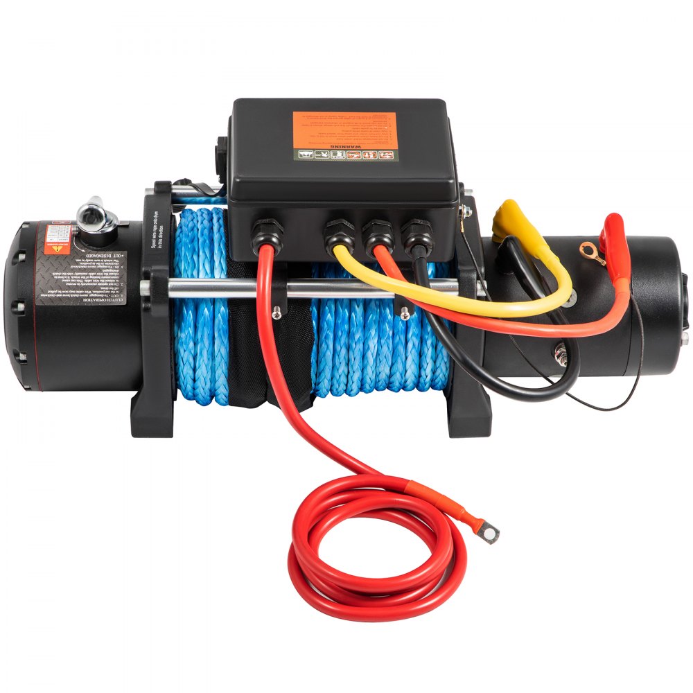 VEVOR 12V Electric Winch 14500 LBS Synthetic Rope 9MM X 26M Wireless ATV Winch