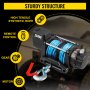 VEVOR 12V Electric Winch 20000 LBS Synthetic Rope 13MM X 26M Wireless ATV Winch