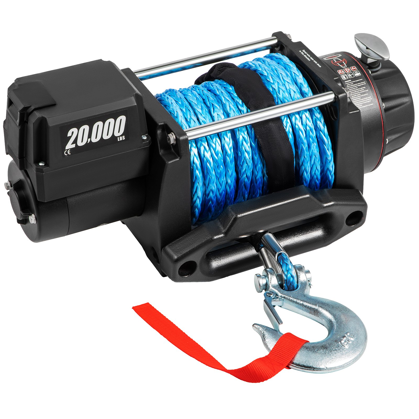 VEVOR 12V Electric Winch 20000 LBS Synthetic Rope 13MM X 26M Wireless ATV Winch
