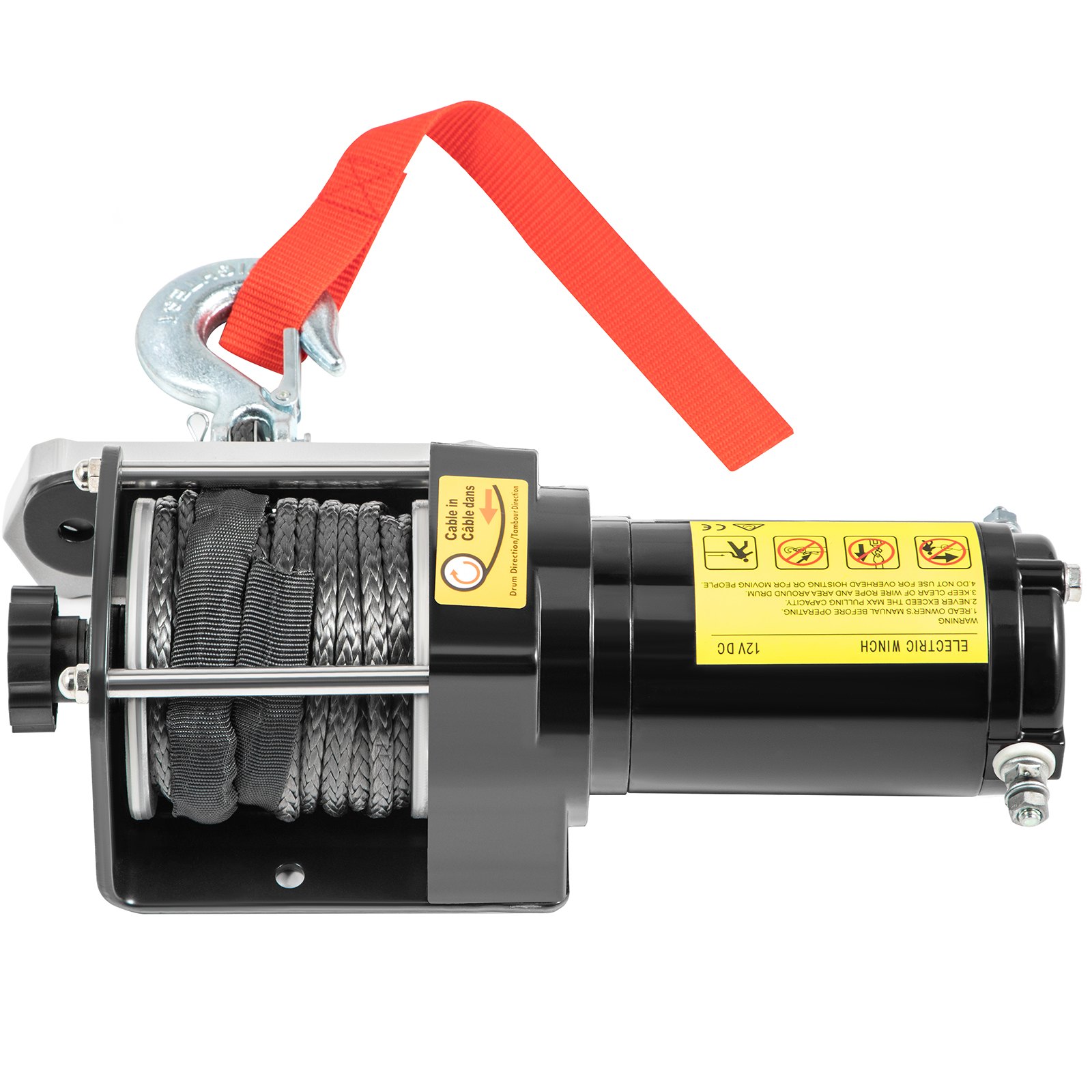 VEVOR 12V Electric Winch 3000 LBS Synthetic Rope 5.5MM X 9M Wireless ATV Winch