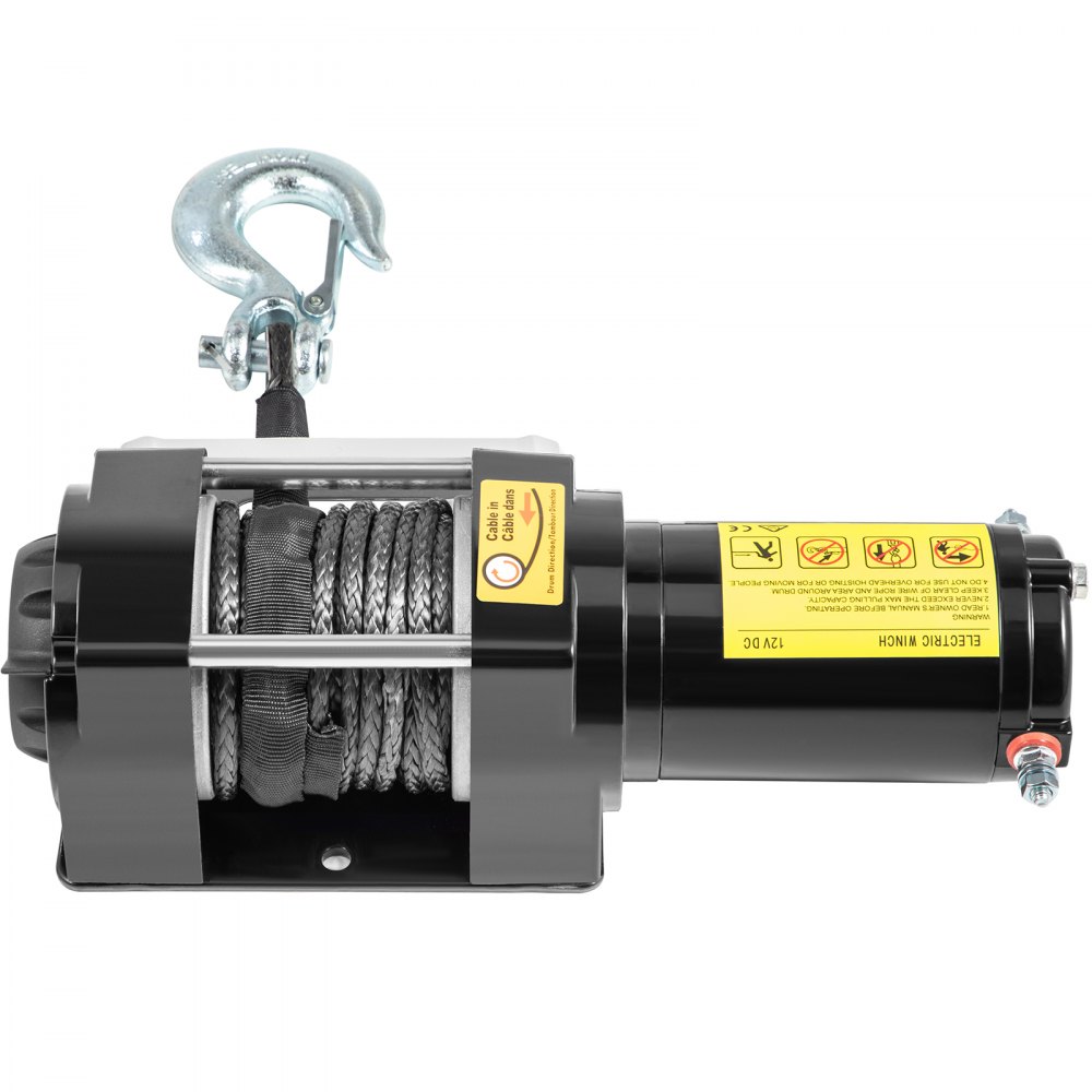 VEVOR 12V Electric Winch 5000 LBS Synthetic Rope 6MM X 15M Wireless ATV Winch