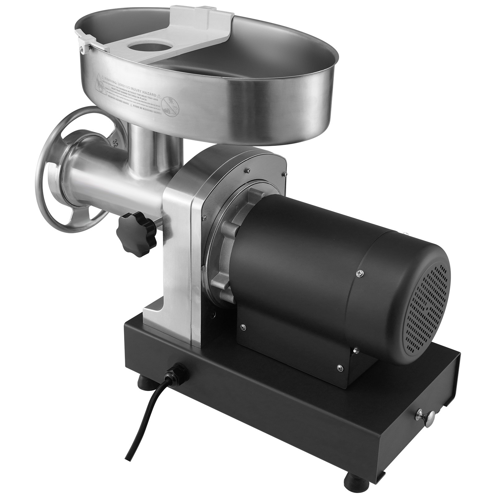 VEVOR Electric Meat Grinder, 992 Lb/H Capacity, 1100W (4600W MAX) Industrial Meat Mincer with 2 Blade, 3 Grinding Plates, Sausage Maker & Kubbe Kit Carbon Steel Commercial Meat Grinder, ETL Listed