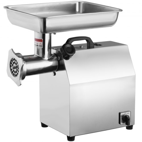 VEVOR Electric Meat Grinder, 8.3 Lb/Min, 650W（3800W MAX) Industrial Meat Mincer with 2 Blade, 3 Grinding Plates, Sausage Tube 304 Stainless Steel Commercial Meat Grinder, ETL Listed