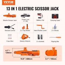 VEVOR Electric Car Jack Floor Jack 3 Ton Electric Scissor Jack Car Repair Tool