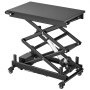 VEVOR Electric Lift Table, 150 kg Capacity Double Scissor Lifting Table, for Material Handling, Moving, Transportation, 1090 mm Max. Height Adjustable Lift Platform, 4 Swivel Casters with Brakes