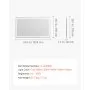 VEVOR LED Bathroom Mirror, 36" x 60" LED Bathroom Vanity Mirror with Frontlit and Backlit, Anti-Fog Memory Mirror with Lights, Stepless 3 Colors Temperature Dimmable Bathroom Mirror, Wall Mounted