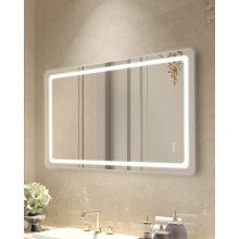 VEVOR LED Bathroom Mirror 3 Colors Anti-fog Wall Mounted Vanity Mirror 36" x 72"