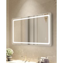 VEVOR LED Bathroom Mirror, 36" x 72" LED Bathroom Vanity Mirror with Frontlit and Backlit, Anti-Fog Memory Mirror with Lights, Stepless 3 Colors Temperature Dimmable Bathroom Mirror, Wall Mounted