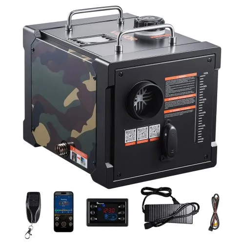 VEVOR Diesel Heater, 8KW, DC 12V/24V, All in One Portable Diesel Air Heater with Bluetooth APP Control, Remote Control and LCD Screen, 7 L Fuel Tank for Trucks, Vans, RVs, Campers, and Garages