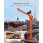 VEVOR Electric Truck Crane, 499 kg Pickup Truck Crane with 12V Electric Winch, 360° Rotating Telescopic Boom, Premium Galvanized Steel, Foldable Pickup Bed Jib for Machine Lumber Attic Lifting