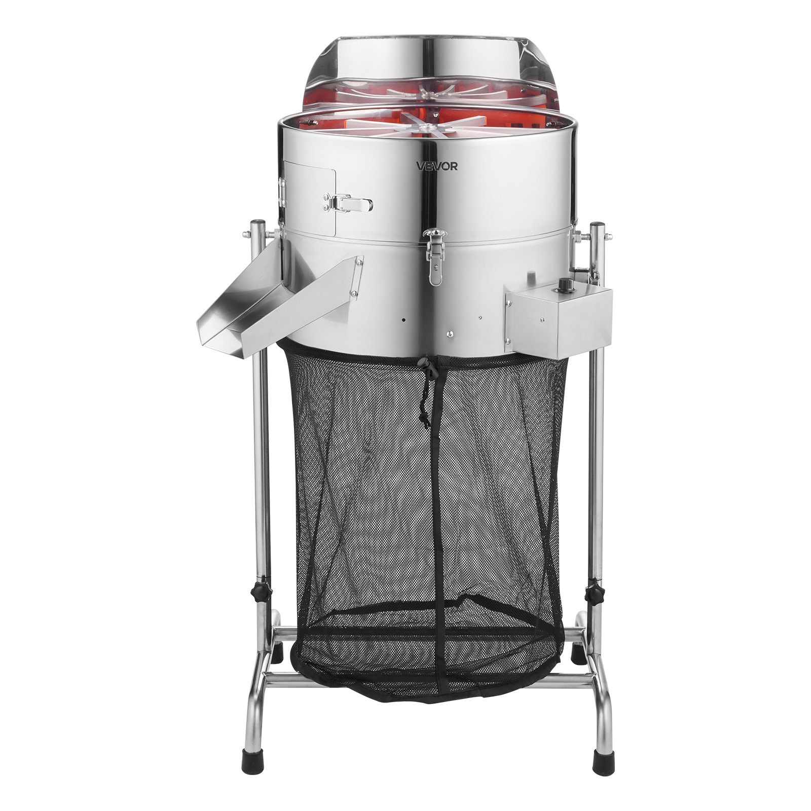 VEVOR Electric Bud Leaf Trimmer, 18 in Tiltable Bud Trimmer with Sharp Stainless Steel Blades, Adjustable Speed, Hydroponic Cutting Machine with Collection Bag Hand Pruner & Scissors, for Leaves Buds