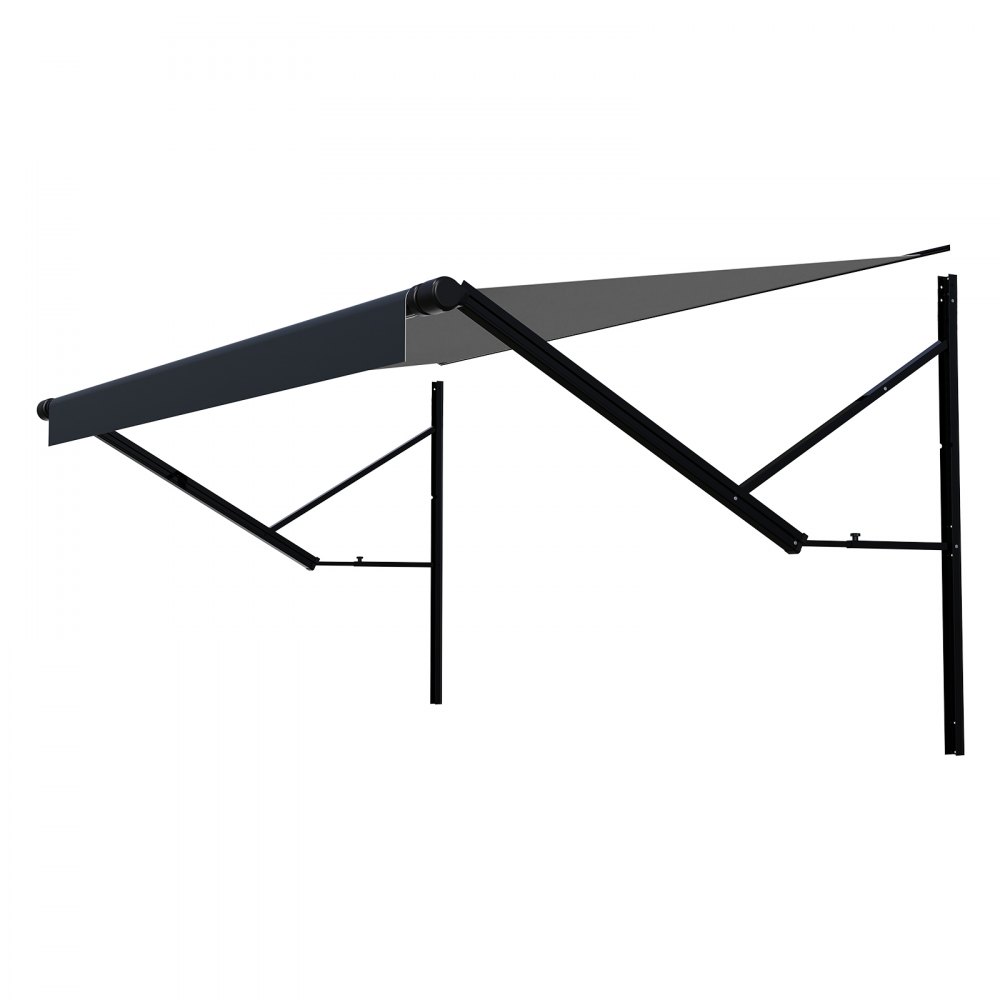 VEVOR Motorized RV Awning Complete Kit, 14' Retractable Awning with Aluminum Alloy Frame, Outdoor Trailer Awning, Fit for Most RVs(Black Fade)