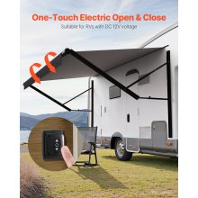 18' RV Replacement Awning Electric Trailer Awning for Most DC12V RVs