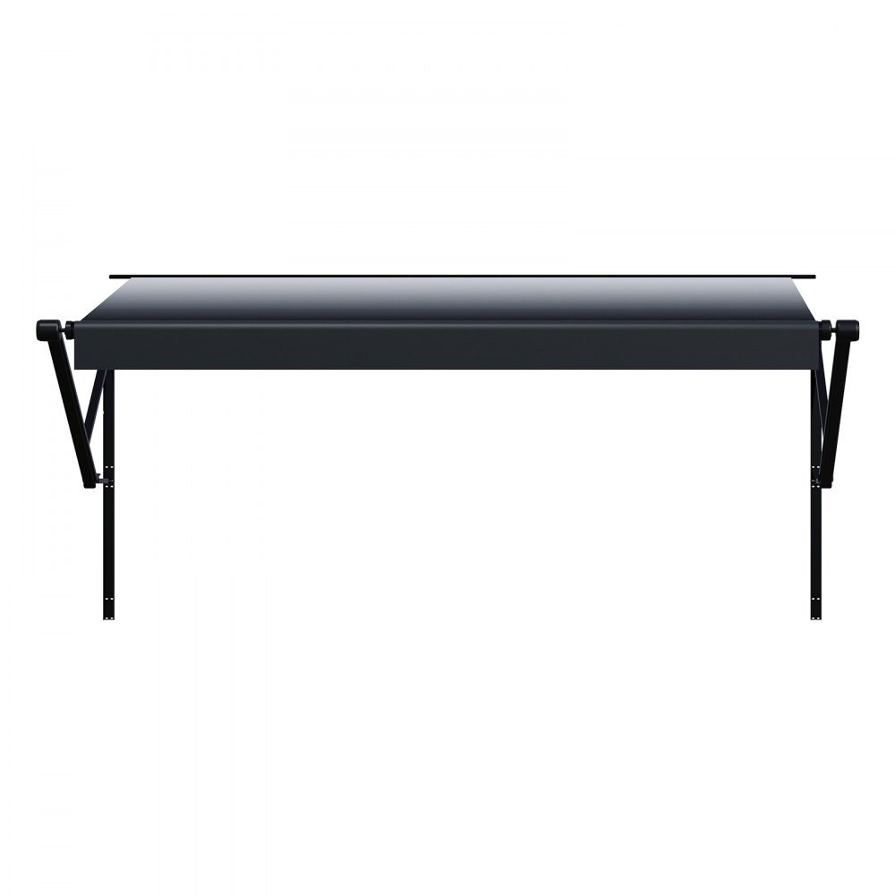 VEVOR Motorized RV Awning Complete Kit, 16' Retractable Awning with Aluminum Alloy Frame, Outdoor Trailer Awning, Fit for Most RVs(Black Fade)