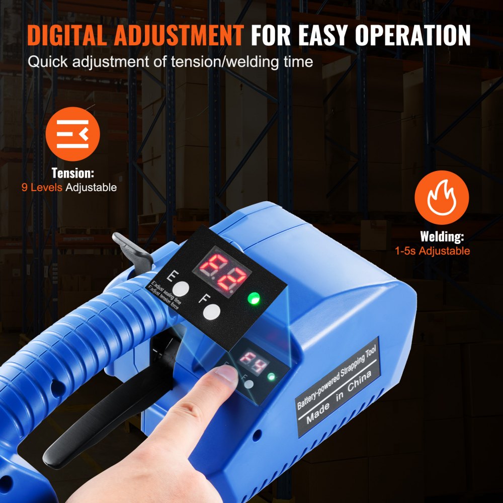 VEVOR Automatic Electric Strapping Machine Tool for PP/PET 0.9-1.6 cm Straps