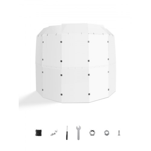 Drum Shield 5 Panels 2 ft x 5 ft Acrylic Drum Cage with Hinges and Deflectors