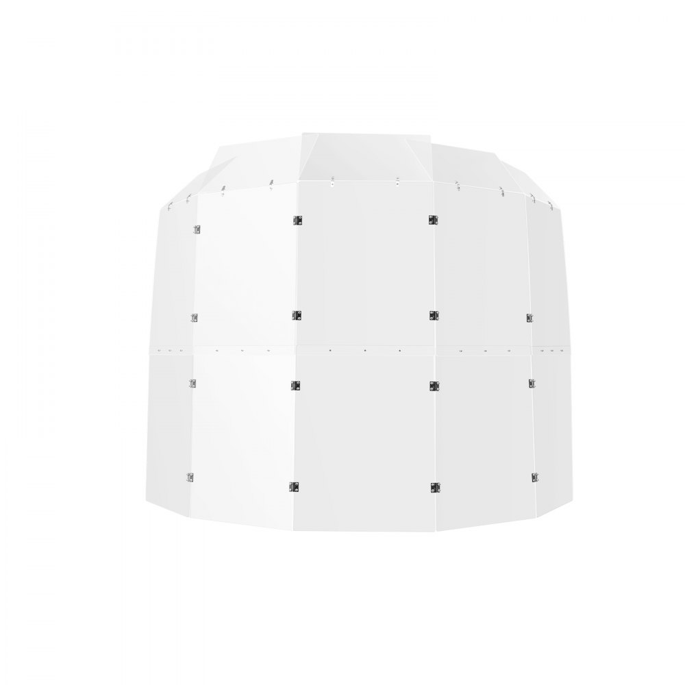 Protector de batería VEVOR, 5 paneles de 60 x 150 cm, jaula de batería acrílica portátil con bisagras de aleación de zinc y deflectores para salas de conciertos de iglesias, protectores de batería, barrera de sonido para práctica e interpretación.