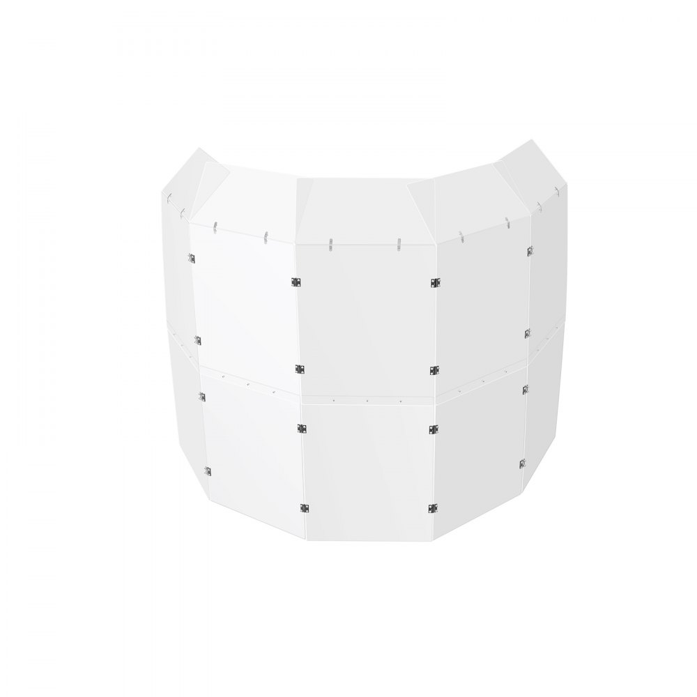 Protector de batería VEVOR, 5 paneles de 60 x 150 cm, jaula de batería acrílica portátil con bisagras de aleación de zinc y deflectores para salas de conciertos de iglesias, protectores de batería, barrera de sonido para práctica e interpretación.