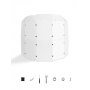 Drum Shield 5 Panels 2 ft x 5 ft Acrylic Drum Cage with Hinges and Deflectors