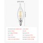 VEVOR LED Candelabra Bulbs, 12-Pack Dimmable Chandelier Light Bulbs, Vintage Flame Tip Candle Light Bulb with 2725K Warm Lighting, 90+ High CRI & E12 Base for Chandeliers, Wall Sconces & Table Lamps