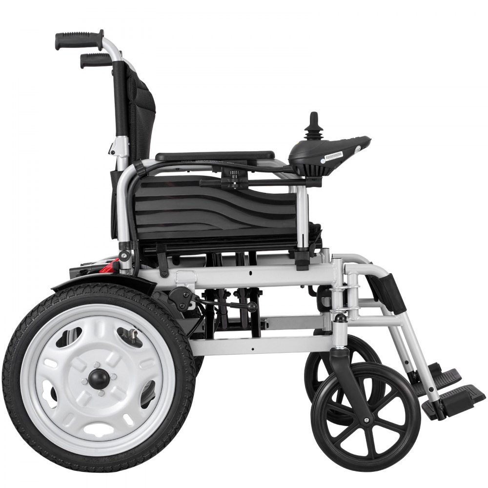 VEVOR Electric Wheelchair for Adults Seniors, 265 lbs Weight Capacity, 17.5in Width Lightweight Foldable Motorized Power Wheelchairs, UP to 12.5Miles Range All Terrain Power Chair, Adjustable Backrest