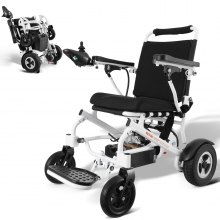 VEVOR Fauteuil roulant électrique pour adultes seniors, capacité de poids de 300 lb, fauteuils roulants électriques motorisés pliables légers de 17,7 pouces de largeur, chaise tout terrain en alliage d'aluminium jusqu'à 12,5 milles