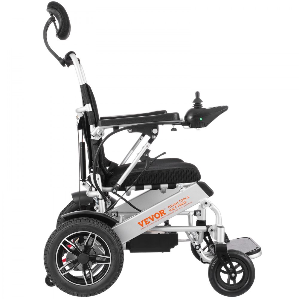 VEVOR Foldable Electric Wheelchair Motorized 300 lbs/136 kg Adjustable Backrest 20 in/50.8 cm W