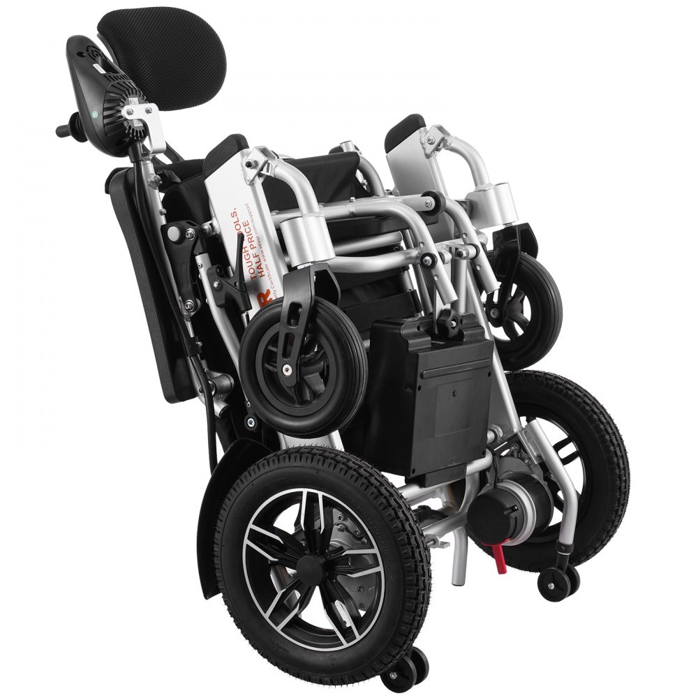 VEVOR Foldable Electric Wheelchair Motorized 300 lbs/136 kg Adjustable Backrest 20 in/50.8 cm W