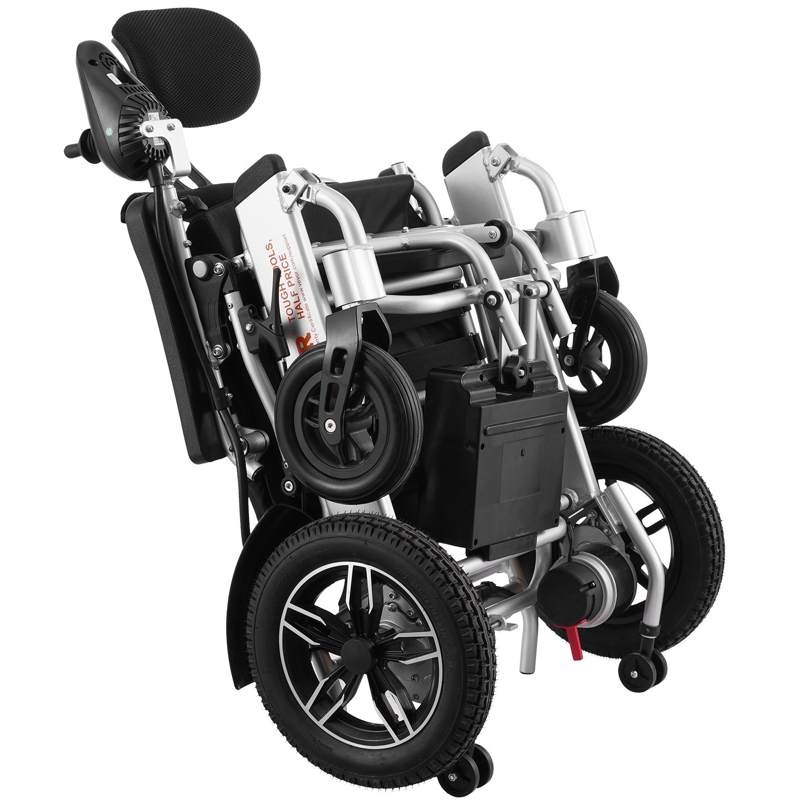 VEVOR Foldable Electric Wheelchair Motorized 300 lbs/136 kg Adjustable Backrest 20 in/50.8 cm W