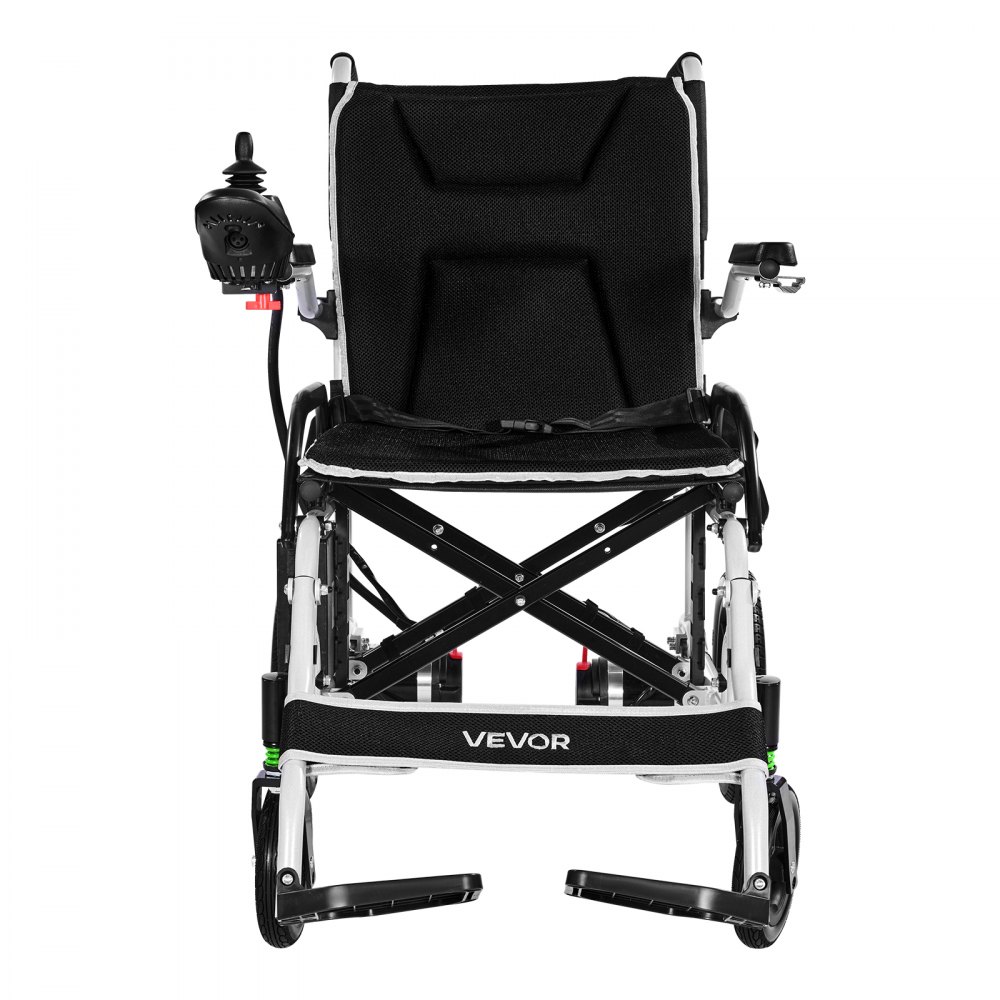 VEVOR Electric Wheelchair for Adults, 100kg Capacity, Foldable & Lightweight Motorized Wheelchair, 19.3km Long Travel Range, All-Terrain Powered Chair, Portable for Seniors & Disabled