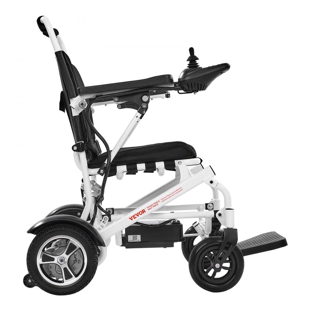 VEVOR Electric Wheelchair for Adults, 136kg Capacity, Foldable & Lightweight Motorized Wheelchair, 21km Long Travel Range, All-Terrain Powered Chair, Portable 53cm Seat for Seniors & Disabled
