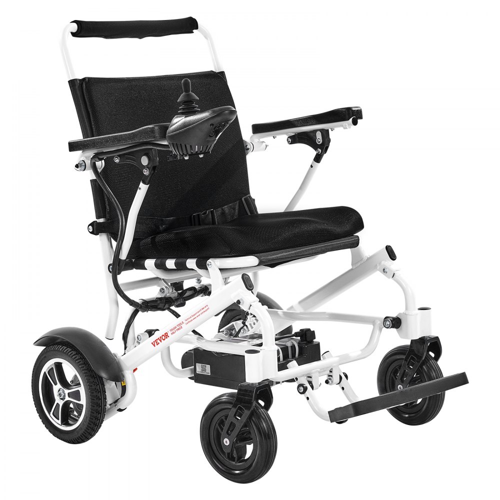VEVOR Electric Wheelchair for Adults, 136kg Capacity, Foldable & Lightweight Motorized Wheelchair, 21km Long Travel Range, All-Terrain Powered Chair, Portable 53cm Seat for Seniors & Disabled