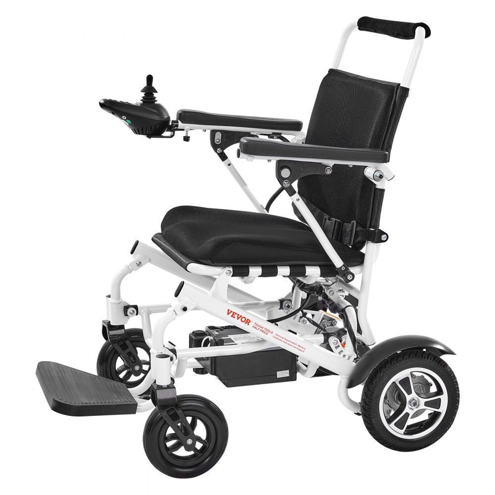 VEVOR Electric Wheelchair for Adults, 136kg Capacity, Foldable & Lightweight Motorized Wheelchair, 21km Long Travel Range, All-Terrain Powered Chair, Portable 53cm Seat for Seniors & Disabled