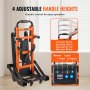 VEVOR Electric Stair Climbing Hand Truck, 450 lbs Load Capacity, Battery Operated Stair Trolley for Wheelchairs, Folding Stair Climbing Dolly Ambulance Firefighter Evacuation Use for Elderly, Disabled