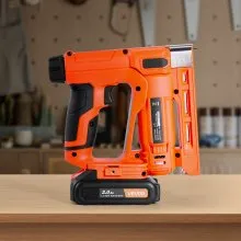VEVOR Cordless Brad Nailer, 2-in-1 Nail Gun Staple Gun, 18 Gauge 5/8 inch, Includes 1000 Pcs Staples and 1000 Pcs Nails, with Battery and Charger, Non-Slip Rubber Grip, for Woodworking DIY Projects