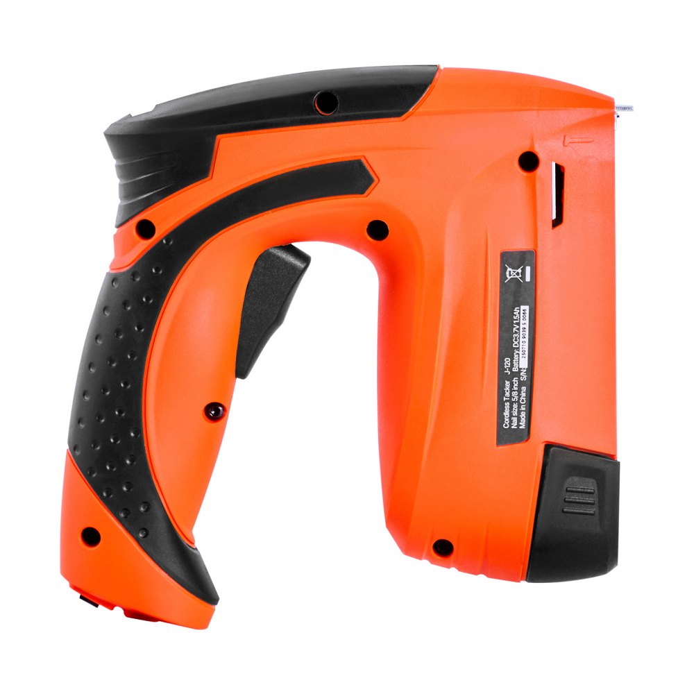 VEVOR Cordless Brad Nailer, 2-in-1 Nail Gun Staple Gun, 18 Gauge 5/8 inch, Battery Powered, with 1000 Pcs Staples and 1000 Pcs Nails, Non-Slip Rubber Grip, for Woodworking, Carpentry and DIY Projects