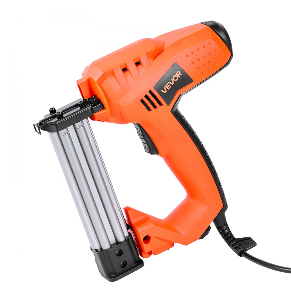 VEVOR Electric Nail Gun, 2-in-1 Staple Gun Brad Nailer, 18 Gauge 1-1/4 inch, Stapler Brad Nailer with 1000 Pcs Staples and 1000 Pcs Nails, Non-Slip Rubber Grip, for Woodworking and DIY Projects