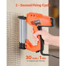VEVOR Electric Nail Gun 2-in-1 Staple Gun Brad Nailer 18 GA 1-1/4 inch for Wood