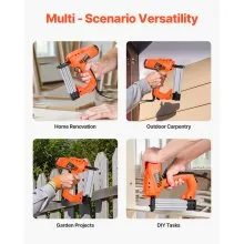 VEVOR Electric Nail Gun 2-in-1 Staple Gun Brad Nailer 18 GA 1-1/4 inch for Wood