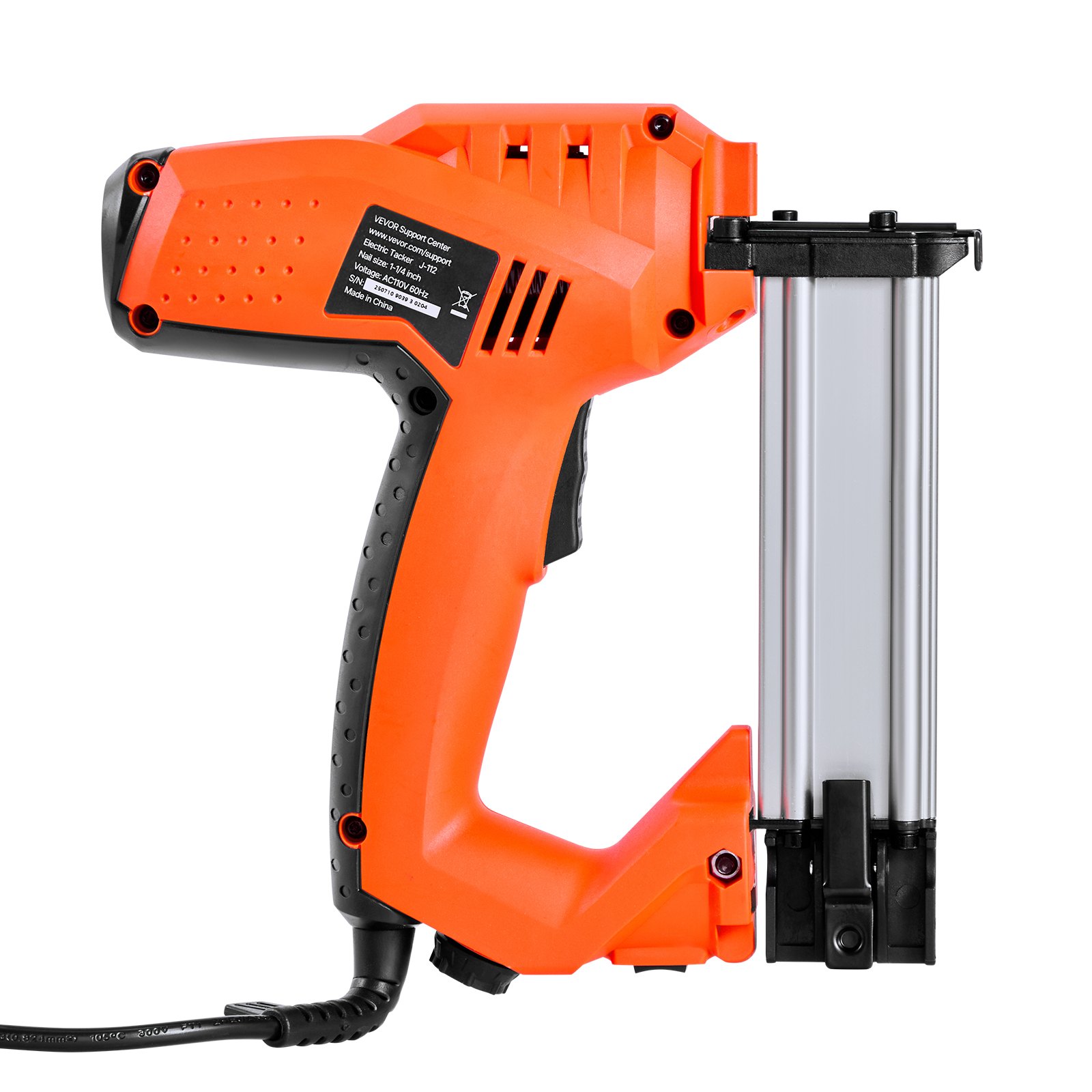 VEVOR Electric Nail Gun, 2-in-1 Staple Gun Brad Nailer, 18 Gauge 1-1/4 inch, Stapler Brad Nailer with 1000 Pcs Staples and 1000 Pcs Nails, Non-Slip Rubber Grip, for Woodworking and DIY Projects