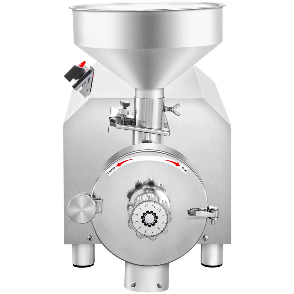 VEVOR Molinillo de soja Máquina de molienda comercial para especias 3000W Molino de maíz Molinillo 50-60 KG/H Molinillo de maíz de acero inoxidable Fresadora de harina industrial para pimienta, soja, maní, hierbas, granos