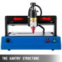 VEVOR Electric Marking Machine 400W Electronic Metal Marking Machine 300X200mm Dot Peen Marking Embosser Machine Marking Depth 0.05mm-1mm for Industrial Nameplate Dog tag Steel ID Card (110V)