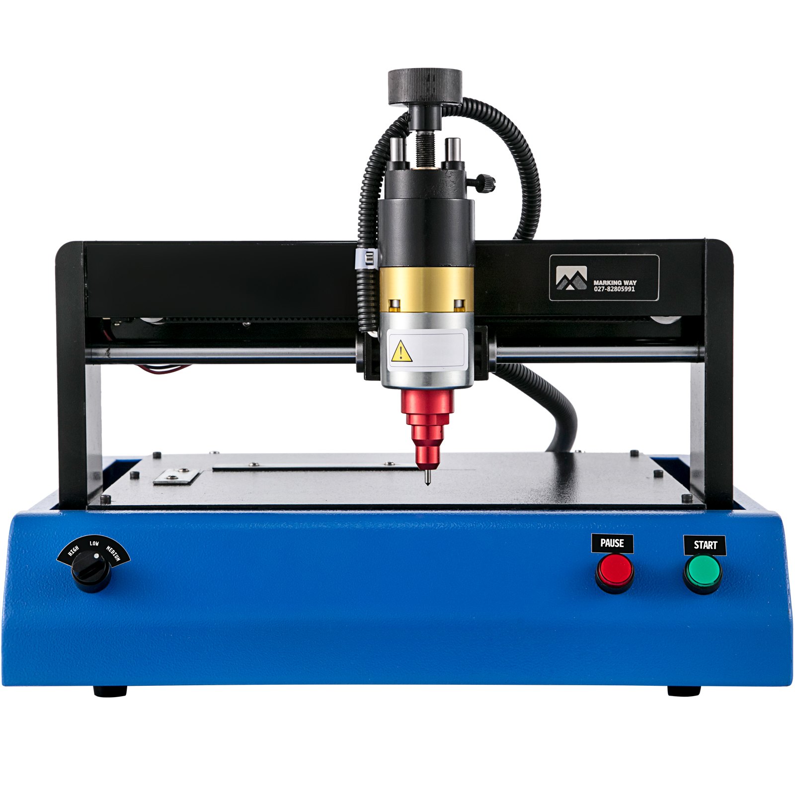 VEVOR Electric Marking Machine 400W Electronic Metal Marking Machine 300X200mm Dot Peen Marking Embosser Machine Marking Depth 0.05mm-1mm for Industrial Nameplate Dog tag Steel ID Card (110V)