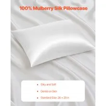 Satin Pillowcase 2 Pack Silky Satin Pillow Cases 26 x 20 in Standard Size