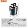 VEVOR Electric Citrus Juicer, Orange Juice Squeezer with Two Size Juicing Cones, 150W Stainless Steel Orange Juice Maker with Soft Grip Handle, For Oranges, Grapefruits, Lemons and Other Citrus Fruits
