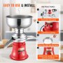VEVOR Milk Cream Centrifugal Separator, 304 Stainless Steel Electric Cream Separators, 100L/H Output 10500RPM Goat Milk Separator, 30W Cow Cream Separator, Milk Skimmer with 5L Bowl Capacity, 100-240V