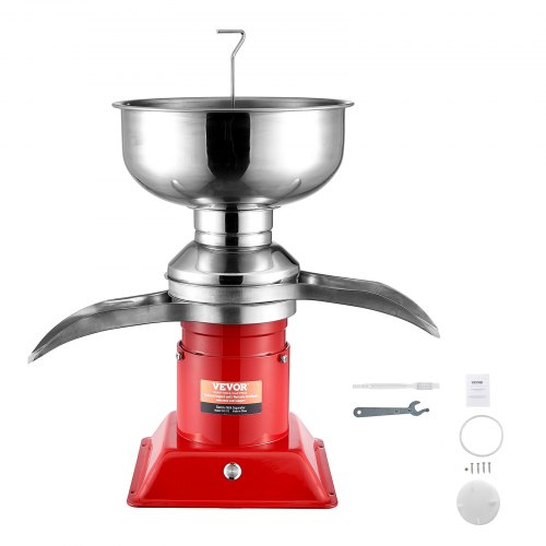 VEVOR Milk Cream Centrifugal Separator, 304 Stainless Steel Electric Cream Separators, 100L/H Output 10500RPM Goat Milk Separator, 30W Cow Cream Separator, Milk Skimmer with 5L Bowl Capacity, 100-240V