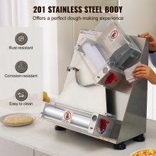 VEVOR 12 hüvelykes pizzatészta-hengerlapos automata kereskedelmi pizzatésztanyomó